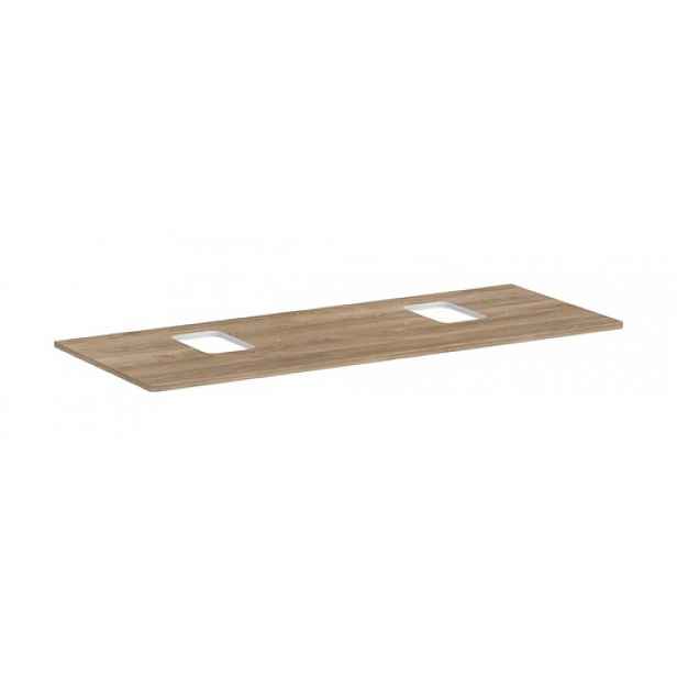 Deska pod umyvadlo Hansgrohe Xelu Q 136x1,6x55 cm přírodní dub 54125230