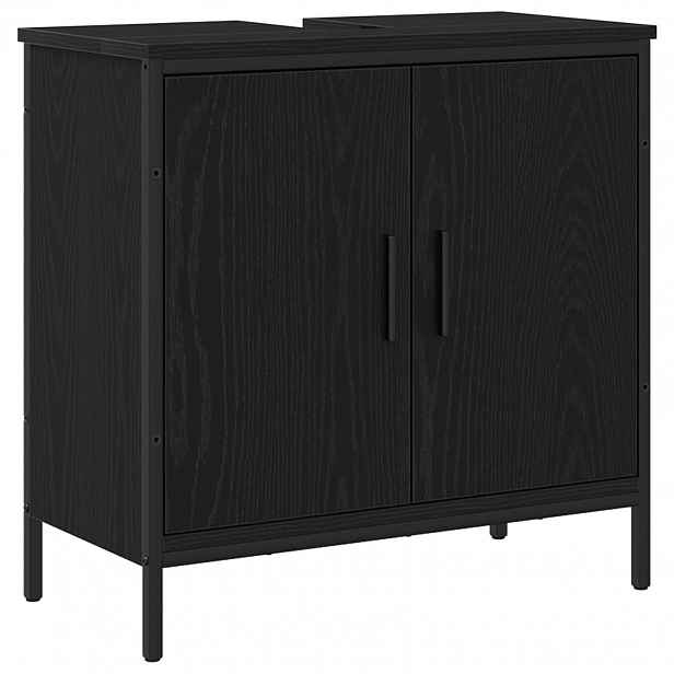 vidaXL Skříňka pod umyvadlo Černý dub 60 x 30 x 60 cm Kompozitní dřevo