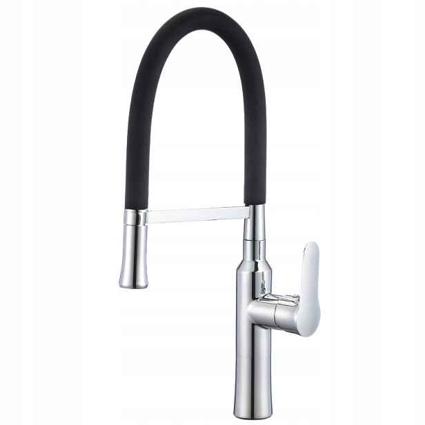 Černá Dřezová Baterie S Flexibilním Výtokem, Elegantní Vzhled Hydroland