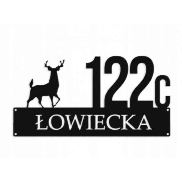 Číslo Na Dům 48cm Tabule Adresa Ocel 2mm Grafika 34