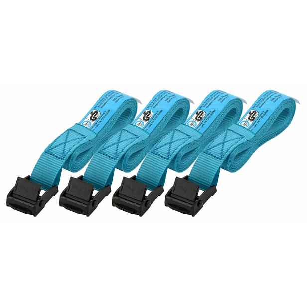Compass Upínací popruh – 2 m x 18 mm, 100 kg, 4 ks, TÜV 1511