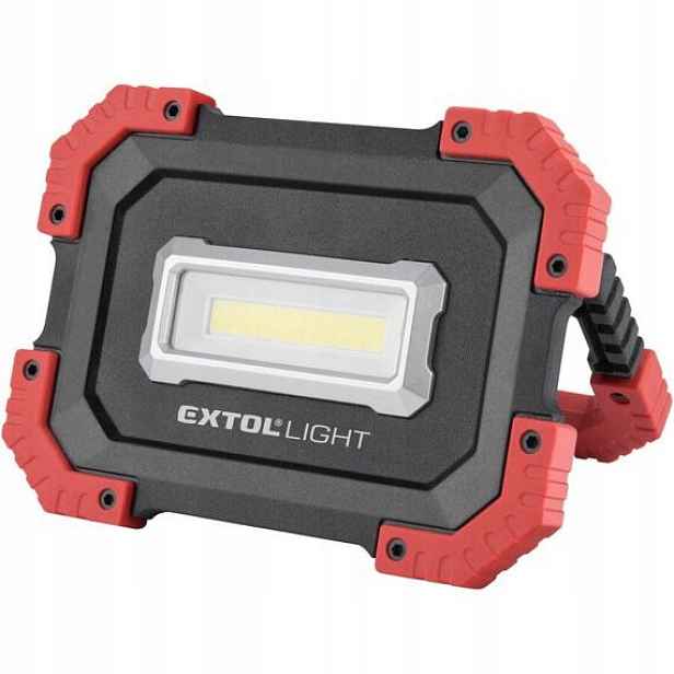 Extol Light Led aku reflektor 10W, 1000lm, přenosný, 3,7V/4,4Ah 43272