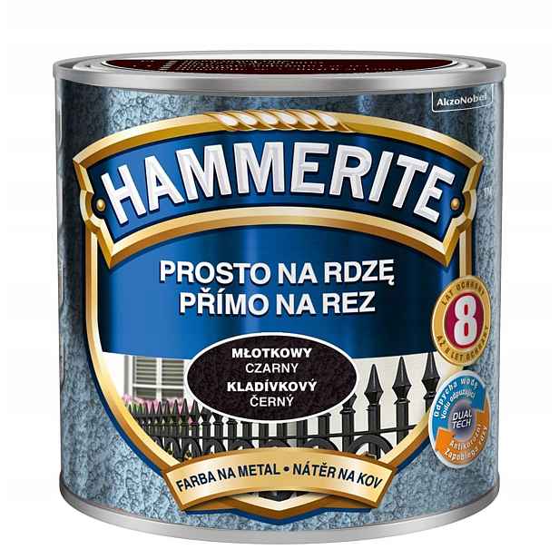 Hammerite Barva na rez 2,5L Černá Kladívková