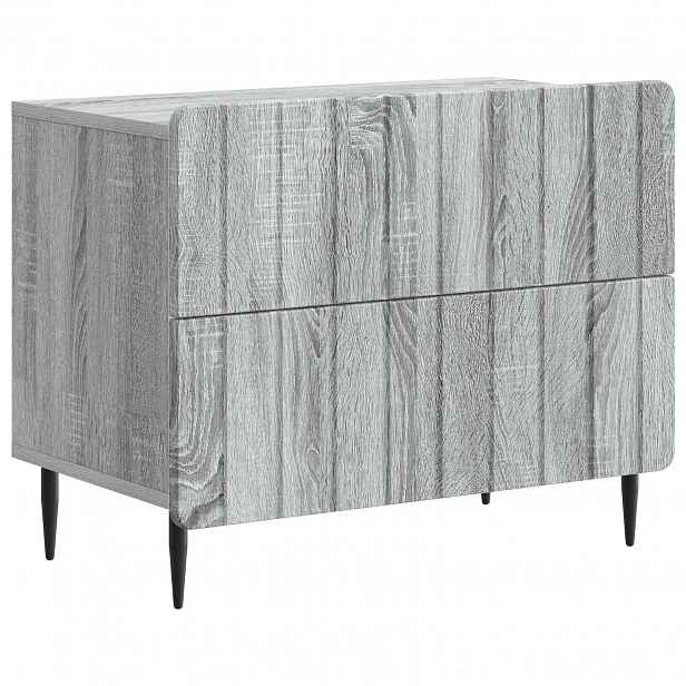 vidaXL Noční skříňka Šedá sonoma 62 x 34,5 x 49,5 cm Kompozitní dřevo