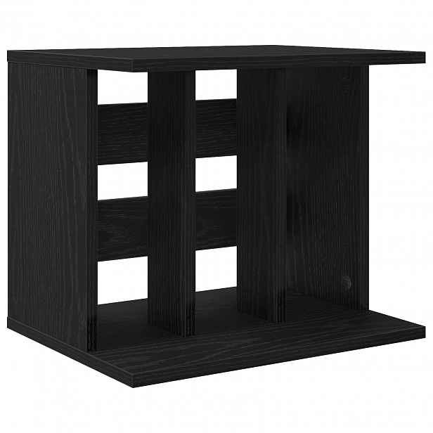 vidaXL Úložiště vinylových desek Černý dub 42 x 33 x 36 cm