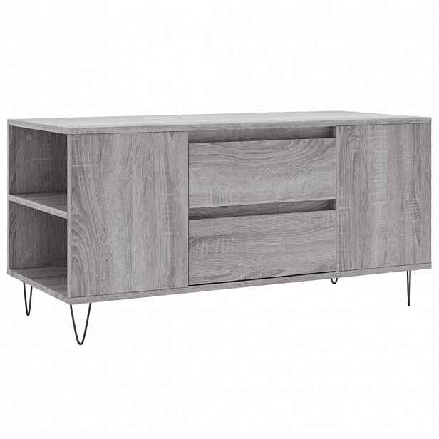 vidaXL Konferenční stolek šedý sonoma 102x44,5x50 cm kompozitní dřevo
