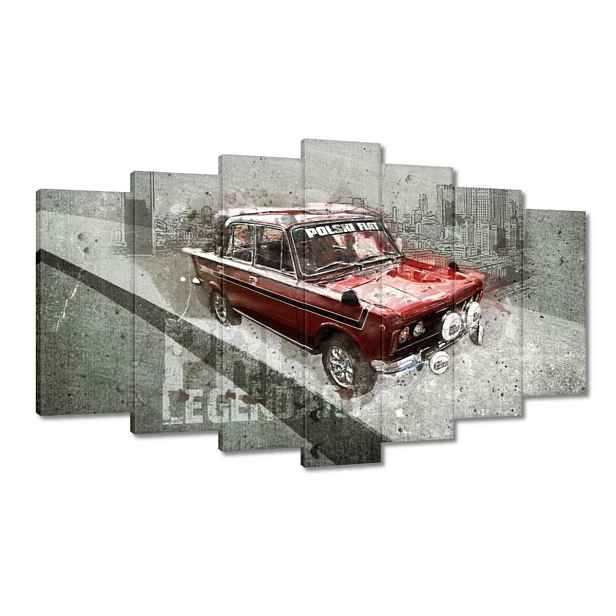 Obrazy 140x80 Červený Velký Fiat 125p