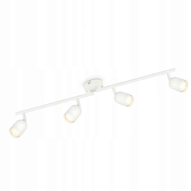 Stropní svítidlo 4xGU10 Bílá Regulovatelný reflektor 70 cm Obývací pokoj Ložnice