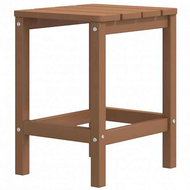 vidaXL Zahradní stolek Adirondack hnědý 38 x 38 x 46 cm HDPE