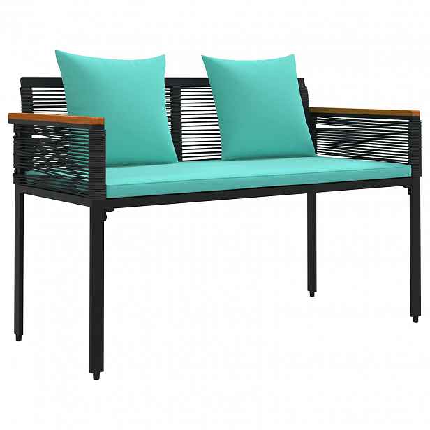 vidaXL Venkovní lavice 2 -Seater 117 x 54 x 74.5 cm polyratan