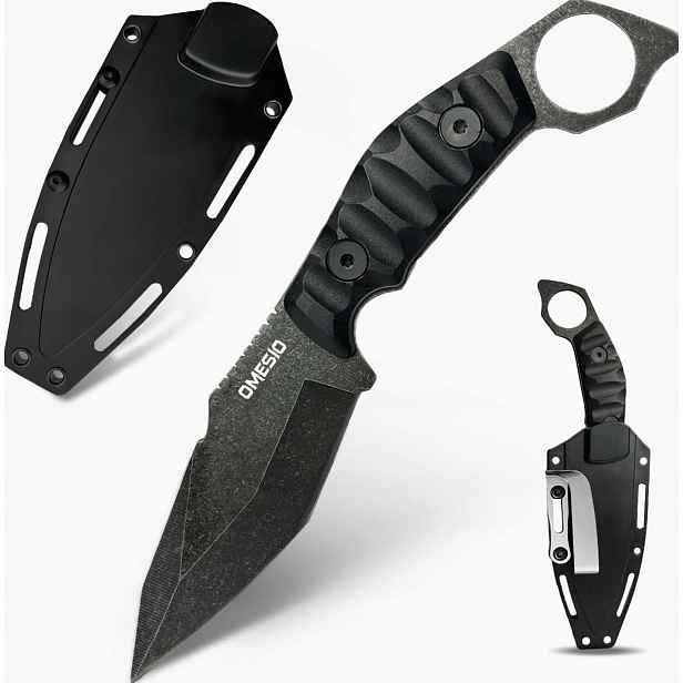 Nůž Pro Přežití 22 CM, Pevná Čepel, Protiskluzová Rukojeť