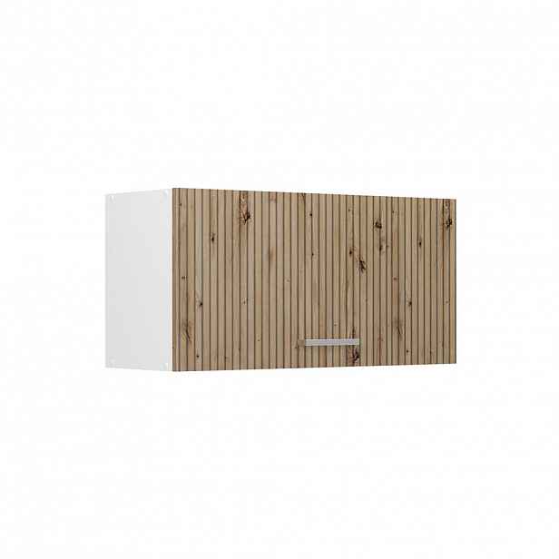 Vicco VĚŠÁK NA STĚNU R-Line, Řemeslný dub/Bílá, 80 cm Plochý