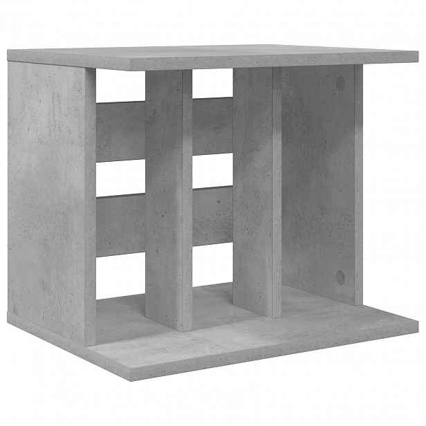 vidaXL Úložiště vinylových desek Betonově šedá 42 x 33 x 36 cm