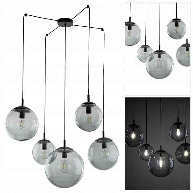 Závěsná černá Esme moderní útulná atmosféra v obývacím pokoji Tk Lighting