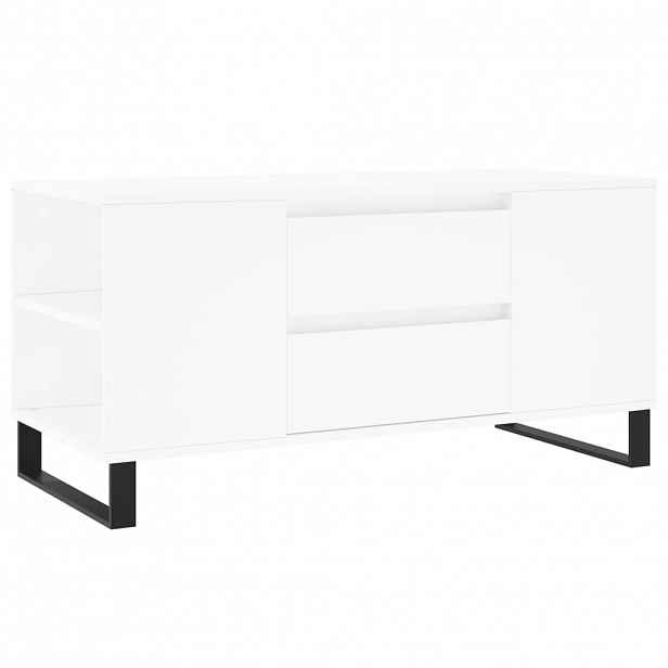 vidaXL Konferenční stolek bílý 102 x 44,5 x 50 cm kompozitní dřevo