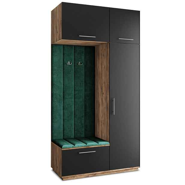 MASSENO MODERNÍ PŘEDSÍŇOVÁ SESTAVA REMA, 120/240/60 cm, dub Lefkas