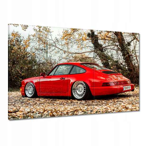Obrazy 100x70 Červené Porsche Auto