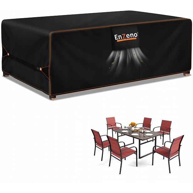 Enzeno obal na zahradní nábytek 200 x 160 cm, voděodolný, z oxfordské tkaniny