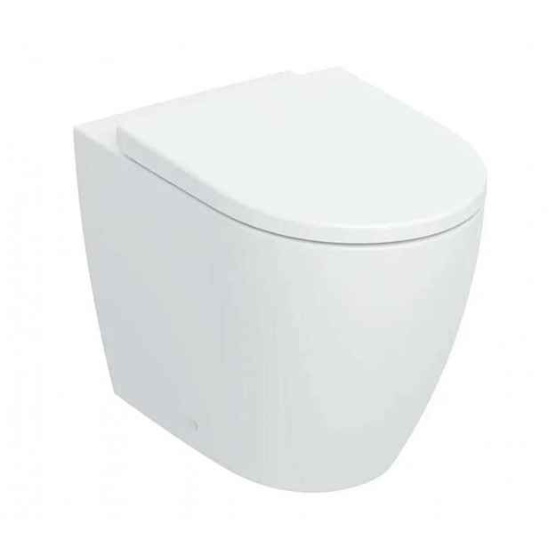 Geberit iCon - Stojící WC se sedátkem SoftClose, vario odpad, TurboFlush, matná bílá 503.080.JT.1
