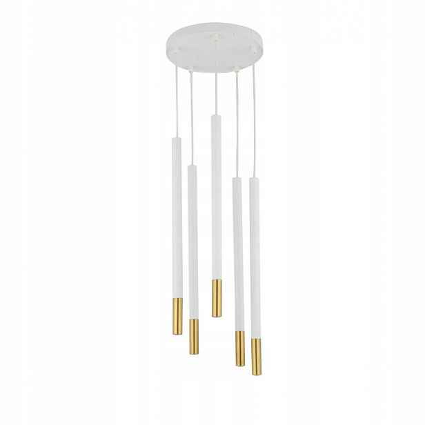 Závěsná lampa Sopel Due Bílá Moderní 5xG9 Sigma Lighting nad stůl