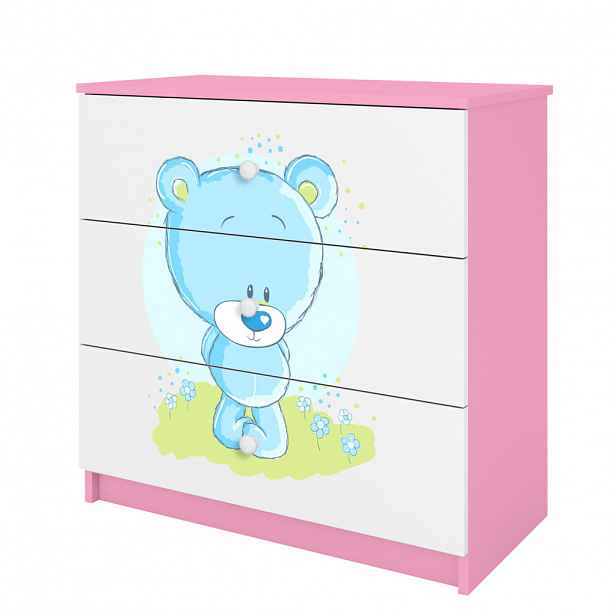 RAUMHIRSCH FURNITURE KOMODA Babydreams Modrý medvěd 81/81/41