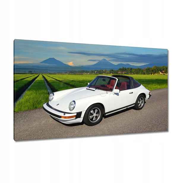 Obrazy 120x70 Bílé Porsche