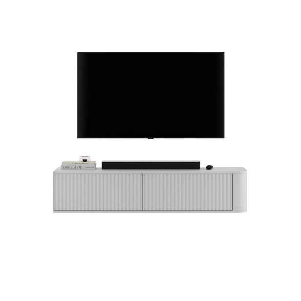 Meble Lindner TV stolek Aurora bílý matný 140 cm