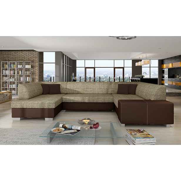 Sedací souprava Havana Provedení: Levá U, látka: Berlin 03/ Soft 66 dark brown