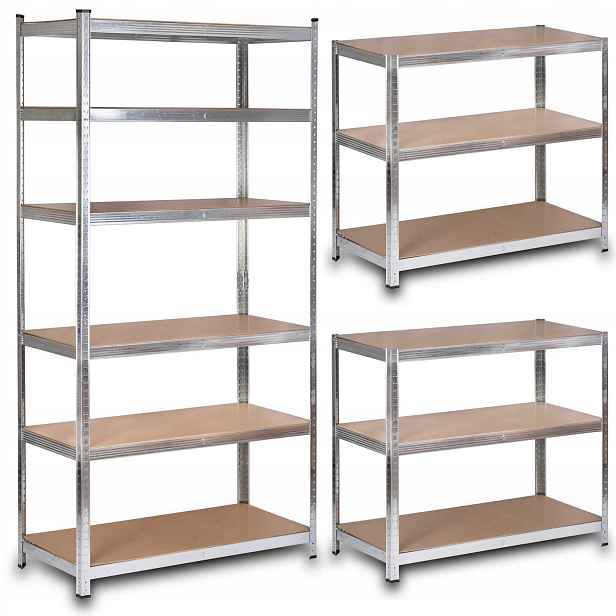 Skladový Regál 222x110x50 Kovový 6 polic 900 kg Humberg HR-815