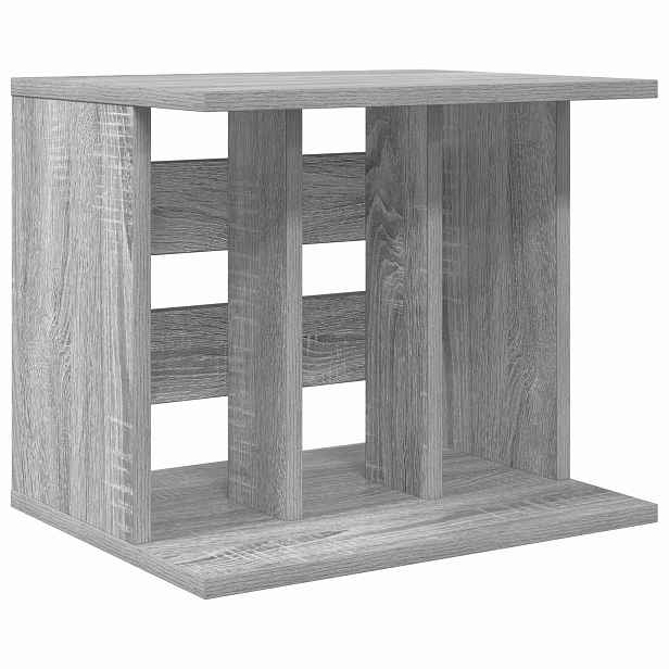 vidaXL Úložiště vinylových desek Šedý Sonoma 42 x 33 x 36 cm