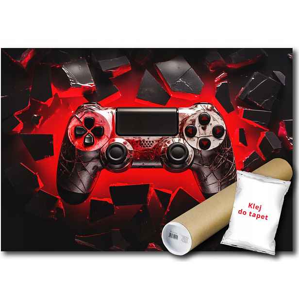 Vinylová fototapeta herní podložka hra konzole gaming ovladač 152x104