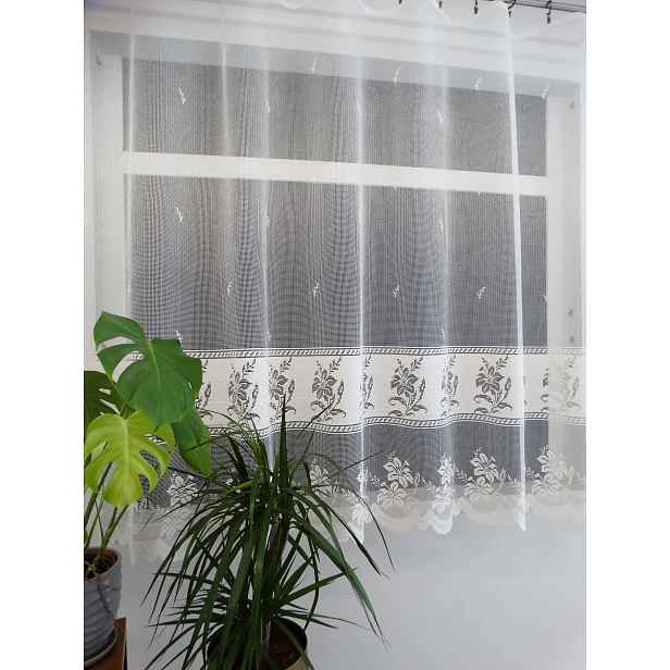 Mg Záclona žakárová tlustá žakárová bunda 30370H Ecru 500x160 cm hotová Bt polský M