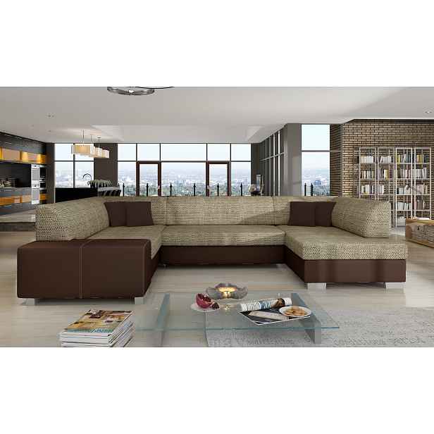 Sedací souprava Havana Provedení: Pravá U, látka: Berlin 03/ Soft 66 dark brown