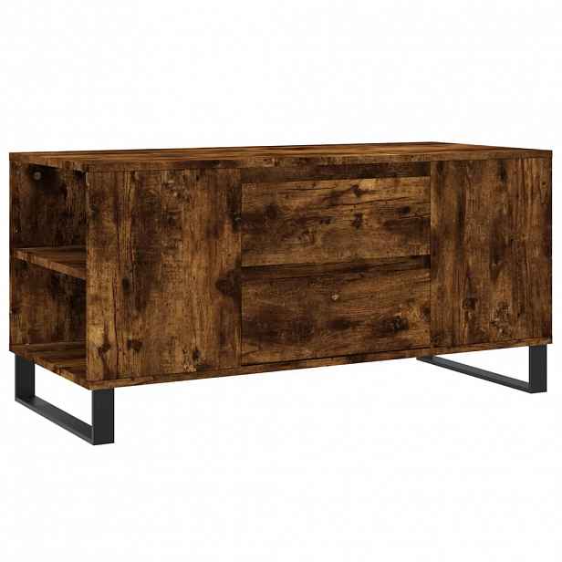 vidaXL Konferenční stolek kouřový dub 102x44,5x50 cm kompozitní dřevo
