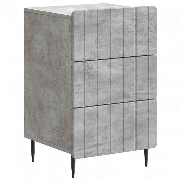 vidaXL Noční skříňka Betonově šedá 43x 41 x 68 cm Kompozitní dřevo