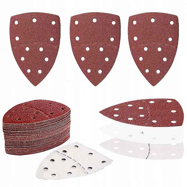 100 Ks Brusný Papír Na Suchý Zip Žehlička Pro Brusku 105x152 mm P40-P180