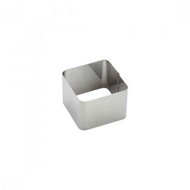 Čtvercová forma na pečivo, nerezová ocel, 5,6 x 5,6 cm - de Buyer