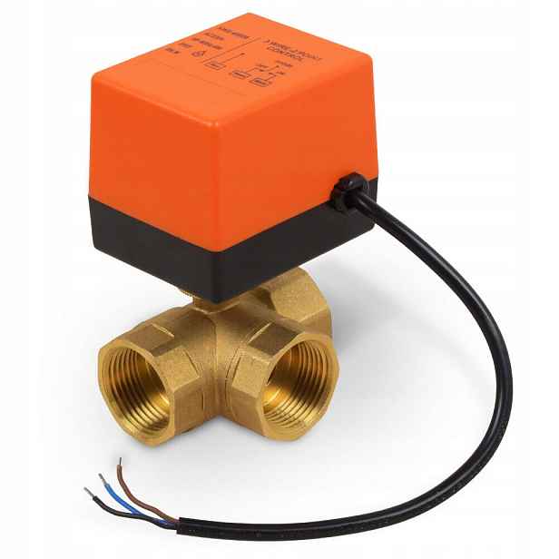 DN25 1'' Elektroventil 3cestný kulový Ventil 220V
