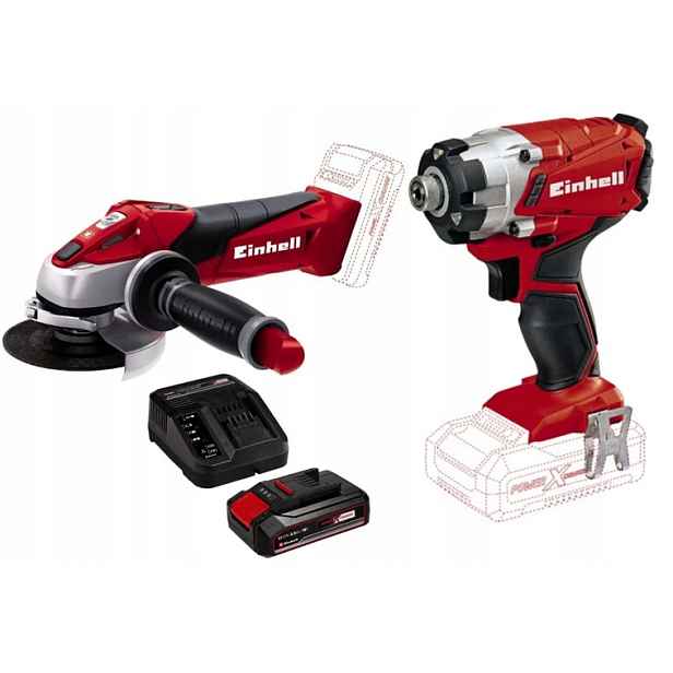 Einhell Sada Elektrického Nářadí 18V Powerxchange 2,5AH Šroubovák Bruska