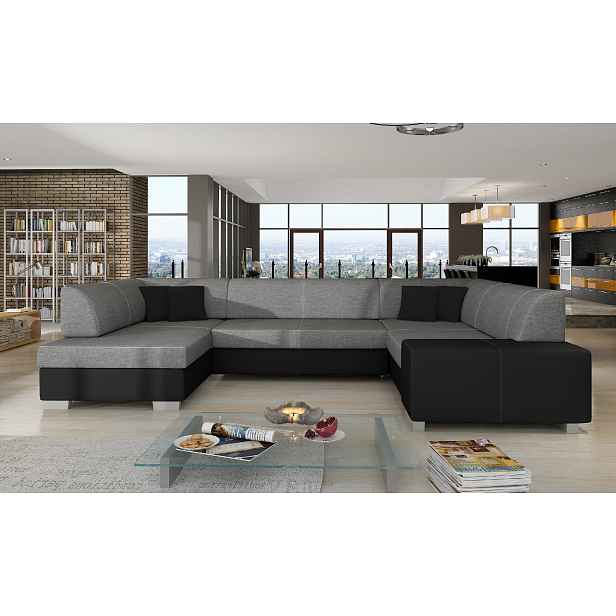 Sedací souprava Havana Provedení: Levá U, látka: Sawana 05/ Soft 11 black