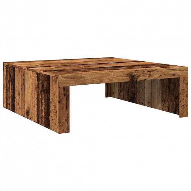 vidaXL Konferenční stolek old wood 100 x 100 x 35 cm kompozitní dřevo