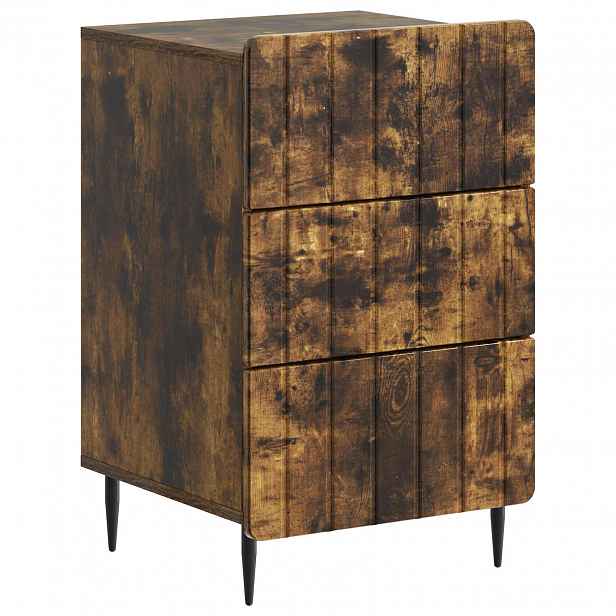 vidaXL Noční skříňka Kouřový dub 43x 41 x 68 cm Kompozitní dřevo