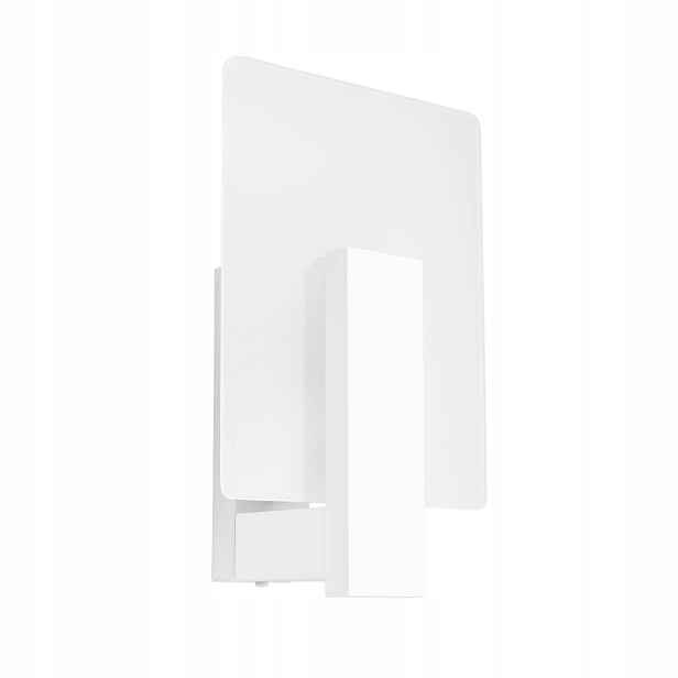 Sollux Lighting Nástěnné svítidlo dřevěné moderní bílé skleněné stínítko
