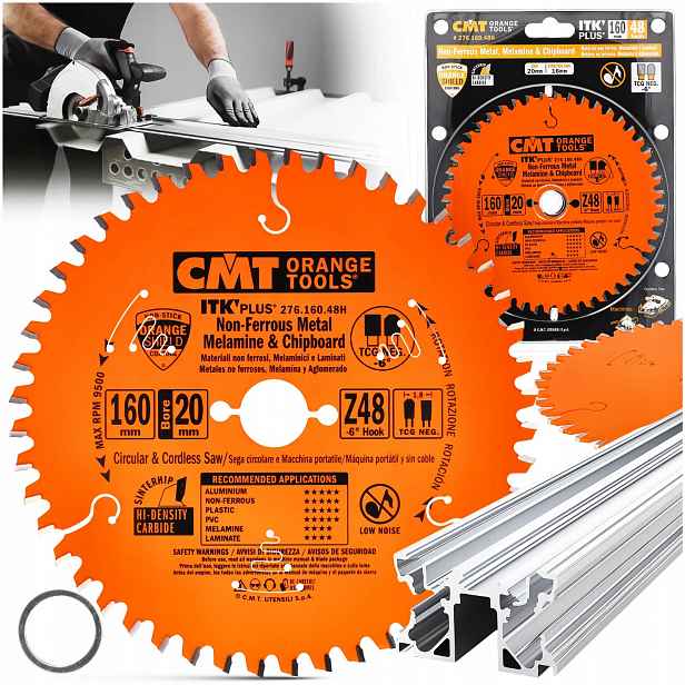 Kotouč Na Řezání Kompozitní Desky Pvc Řezací Pila 160x20mm 48Z Cmt
