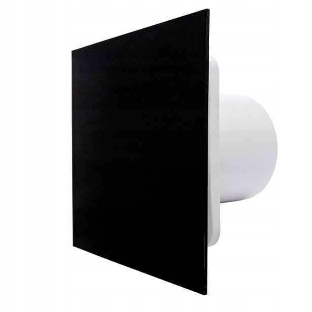 Koupelnový ventilátor Vents Fi 100 mm Standard Černý Panel Tichý 26 dB