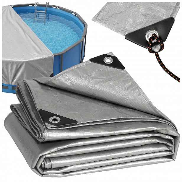 Krycí Plachta 6X8 M Podložka Pod Bazén Kryt Bazénu Voděodolná Uv+ Vayox