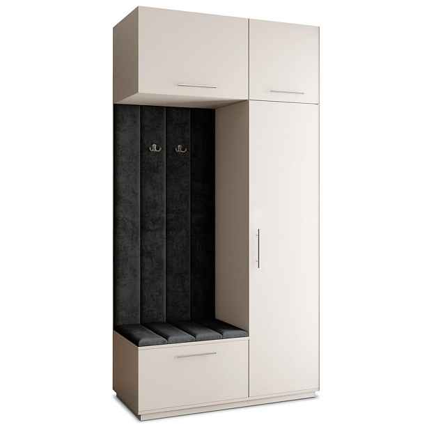 MASSENO MODERNÍ PŘEDSÍŇOVÁ SKŘÍŇ REMA, 120/240/60 cm, kašmírová