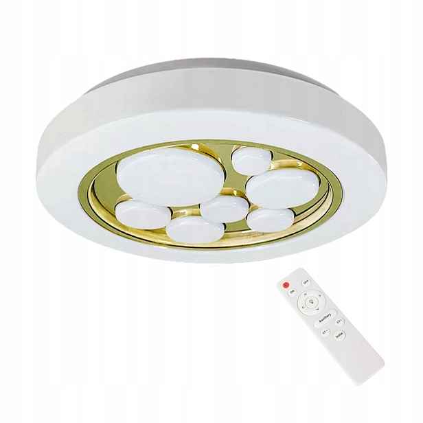Milagro Stropní Svítidlo Led Bubbles 39 Cm 30 W Zlatý Stmívač na dálkové ovládání