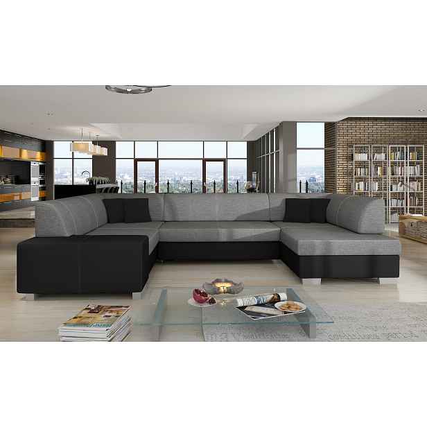 Sedací souprava Havana Provedení: Pravá U, látka: Sawana 05/ Soft 11 black