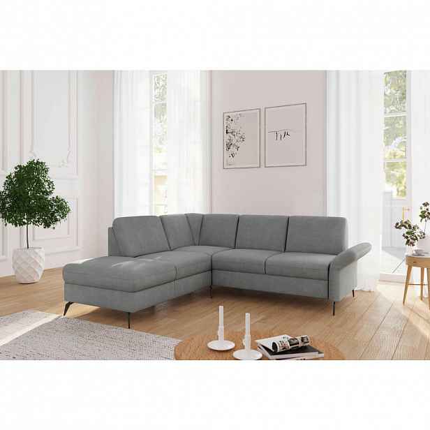 Sit & More ROHOVÁ SEDAČKA, textil, šedá